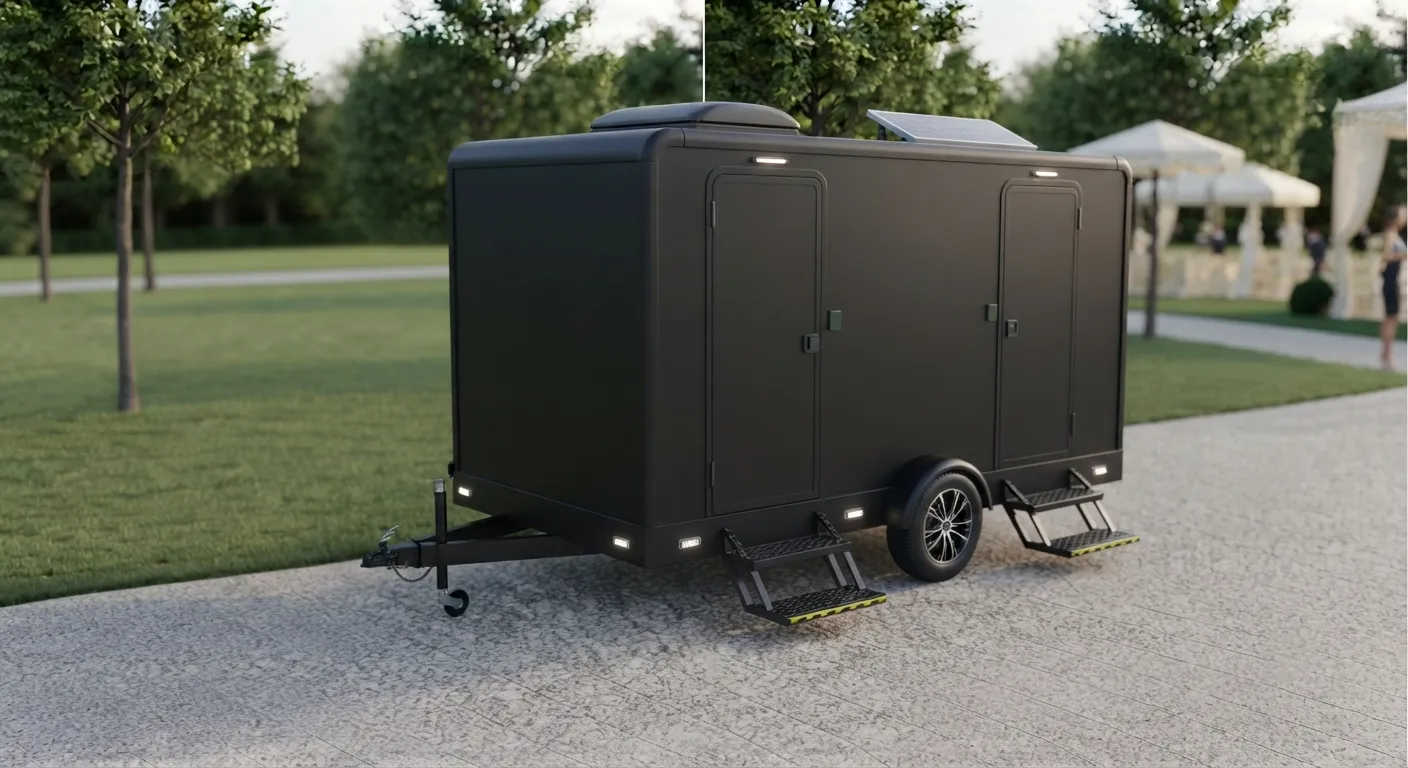 2 stall restroom trailer from our Wyoming fleet