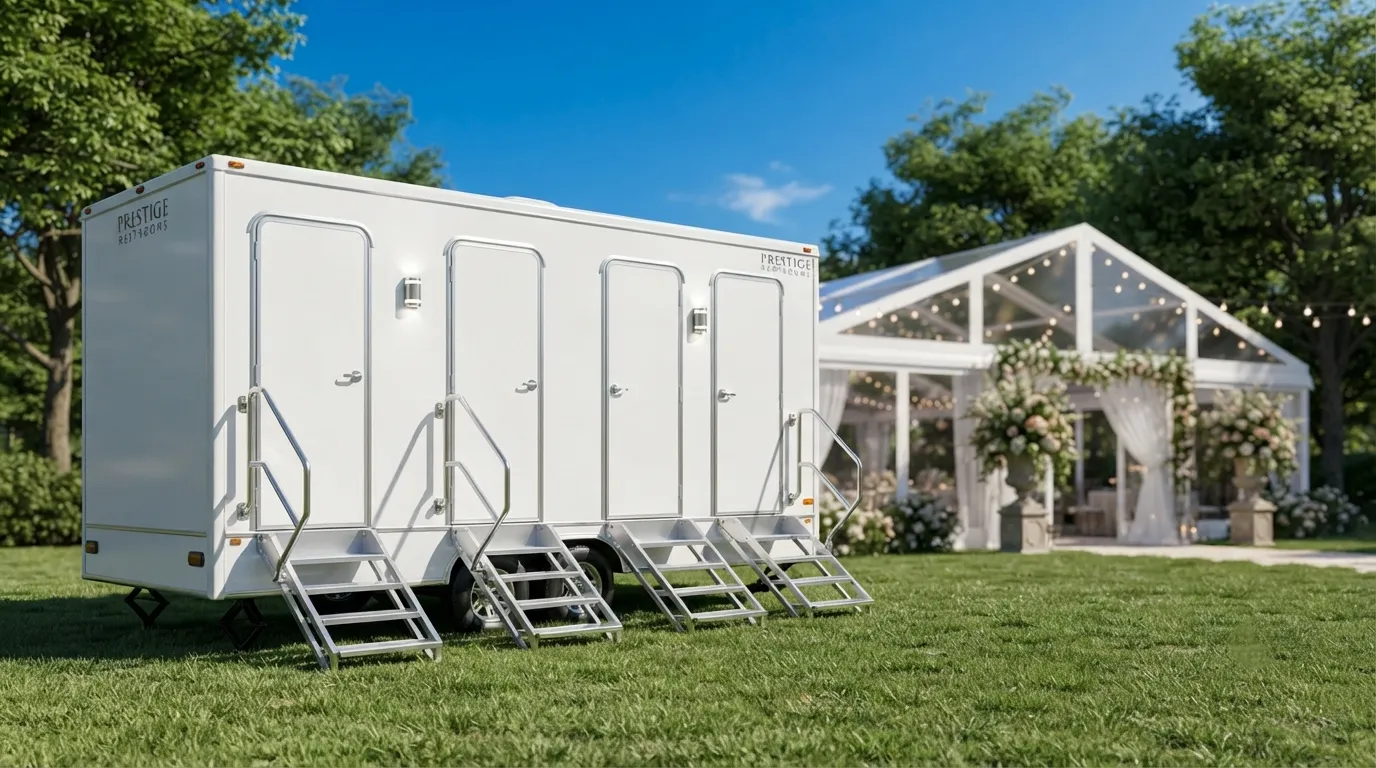 4 stall restroom trailer from our Wyoming fleet